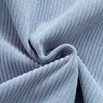 Relax Fit Corduroy Patchwork Hooded Shirt with Pockets