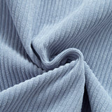 Relax Fit Corduroy Patchwork Hooded Shirt with Pockets