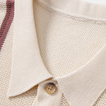 Stripe Crochet Button Up Shirt