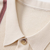 Stripe Crochet Button Up Shirt
