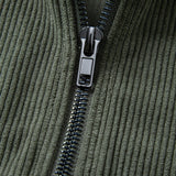 Quarter Zip Corduroy Raglan Sleeve Sweatshirt & Corduroy Pants Set