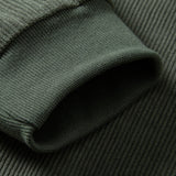 Quarter Zip Corduroy Raglan Sleeve Sweatshirt & Corduroy Pants Set