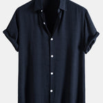 Cotton Blend Lapel Shirts #This Item Will Shrink After Washing, So We