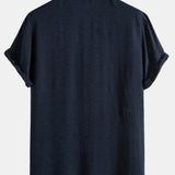 Cotton Blend Lapel Shirts #This Item Will Shrink After Washing, So We