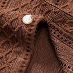 Geometry Rhombus Jacquard Shirt & Crinkle Textured Pants Set