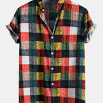 Multi Color Plaid Thin Shirts