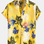 Tropical Plants Lapel Shirts