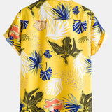 Tropical Plants Lapel Shirts