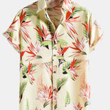 Summer Floral Lapel Shirts