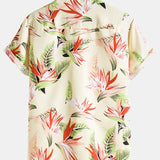 Summer Floral Lapel Shirts