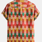 Multi Color Abstract Print Shirts