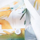 Watercolor Palm Tree Print Shirt & Swim Shorts Set