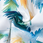 Watercolor Palm Tree Print Shirt & Swim Shorts Set