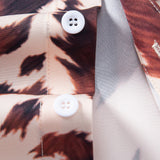 Cow Print Shirt & Swim Shorts Set