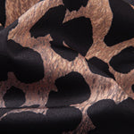 Leopard Print Patchwork Shirt & Swim Shorts Set