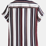 Irregular Wide Stripes Shirts