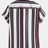 Irregular Wide Stripes Shirts