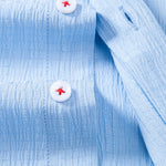 Crinkled Textured Button Down Shirt
