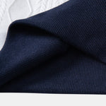 Contrast Geometry Jacquard Knit Polo & Slim Fit Tapered Trousers Set