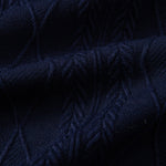 Contrast Geometry Jacquard Knit Polo & Slim Fit Tapered Trousers Set