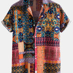 Ethnic Pattern Cotton Shirts