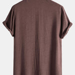 Cotton Blend Lapel Shirts #This Item Will Shrink After Washing, So We