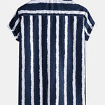 Wide Stripes Lapel Shirts