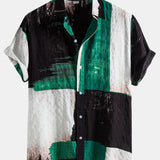 Contrast Color Tie Dye Shirts