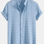 Checkerboard Jacquard Shirt & Checkerboard Jacquard Shorts Set