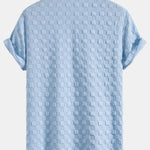Checkerboard Jacquard Shirt & Checkerboard Jacquard Shorts Set