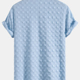 Checkerboard Jacquard Shirt & Checkerboard Jacquard Shorts Set