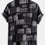 Abstract Printing Lapel Shirts