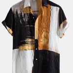 Contrast Color Tie Dye Shirts