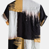 Contrast Color Tie Dye Shirts