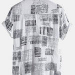 Abstract Printing Lapel Shirts