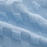 Checkerboard Jacquard Stand Collar Shirt