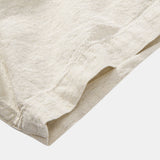 Half Open Collar Linen Shirt