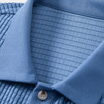 Waffle Button Up Knit Shirt