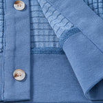 Waffle Button Up Knit Shirt