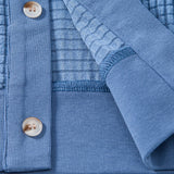 Waffle Button Up Knit Shirt