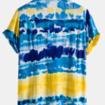 Ocean Print Lapel Shirts