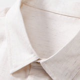 Linen Rayon Blend Shirt & Crinkle Textured Drawstring 5" Shorts Set