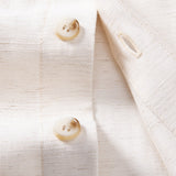 Linen Rayon Blend Shirt & Crinkle Textured Drawstring 5" Shorts Set