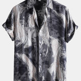 Abstract Painting Print Shirts
