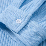 3 Pieces Long Sleeve Muscle Fit Ribbed Stand Collar Shirt