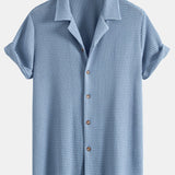 Waffle Textured Cuban Shirt