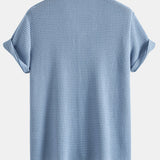 Waffle Textured Cuban Shirt