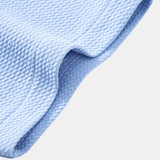 Muscle Fit Textured Stand Collar Shirt