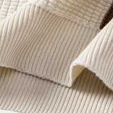 Stripe Johnny Collar Knit Polo & Slim Fit Tapered Trousers Set