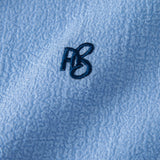 Short Sleeve Seersucker Stand Collar Shirt
